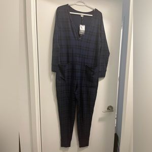 Smash and Tess romper plaid long sleeve